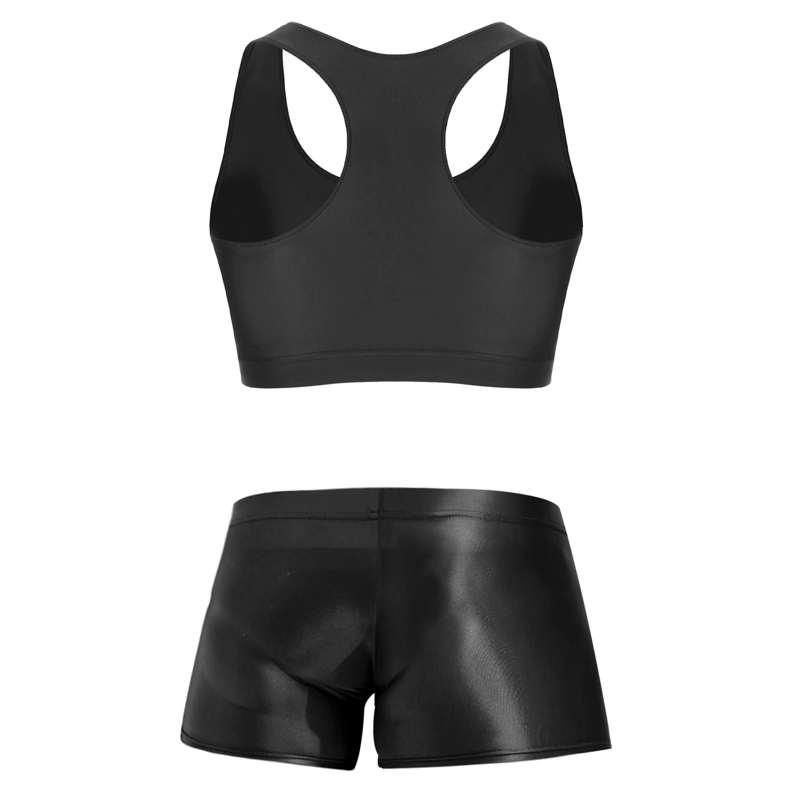 Men Glossy Stretchy Fitness Ou - Fitness & Nutrition Lab Zapopan 评论和价格
