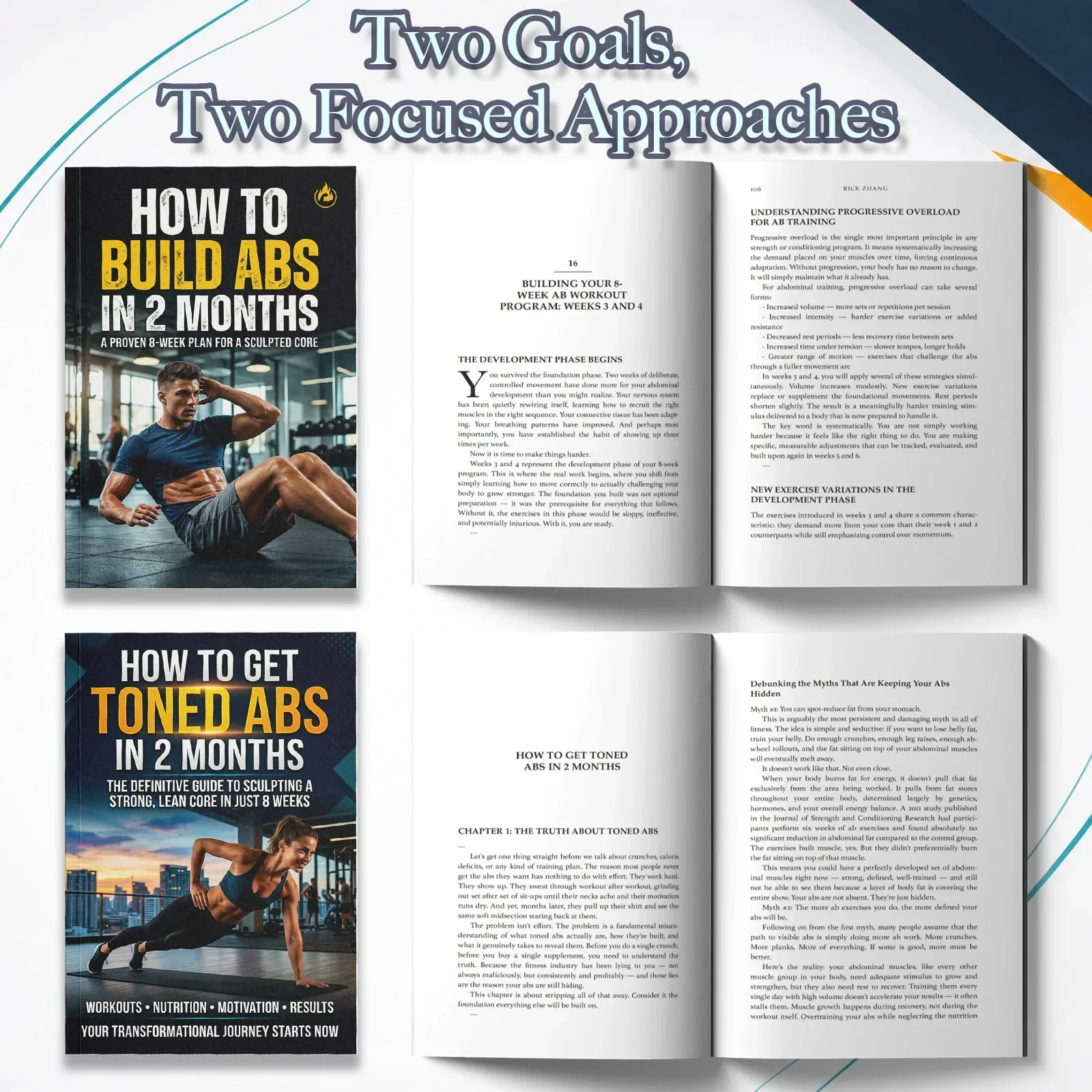 2-Book Abs Training Guide Set  - The Nutrition Fitness 评论和价格