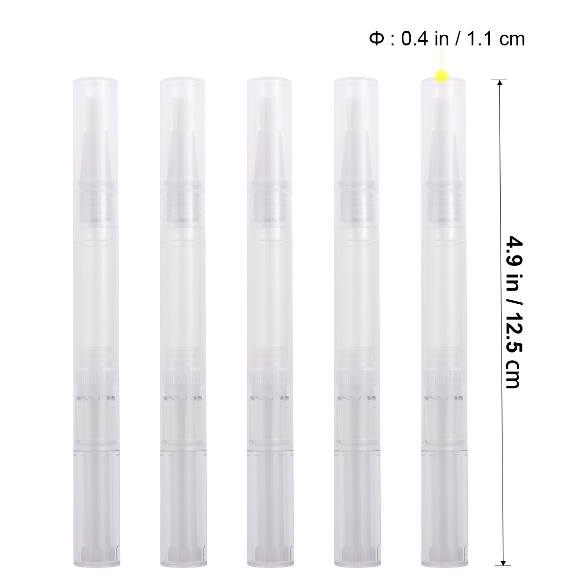 5Pcs Nail Oil Pen Empty Transp - Nutrition & Fitness Class 评论和价格