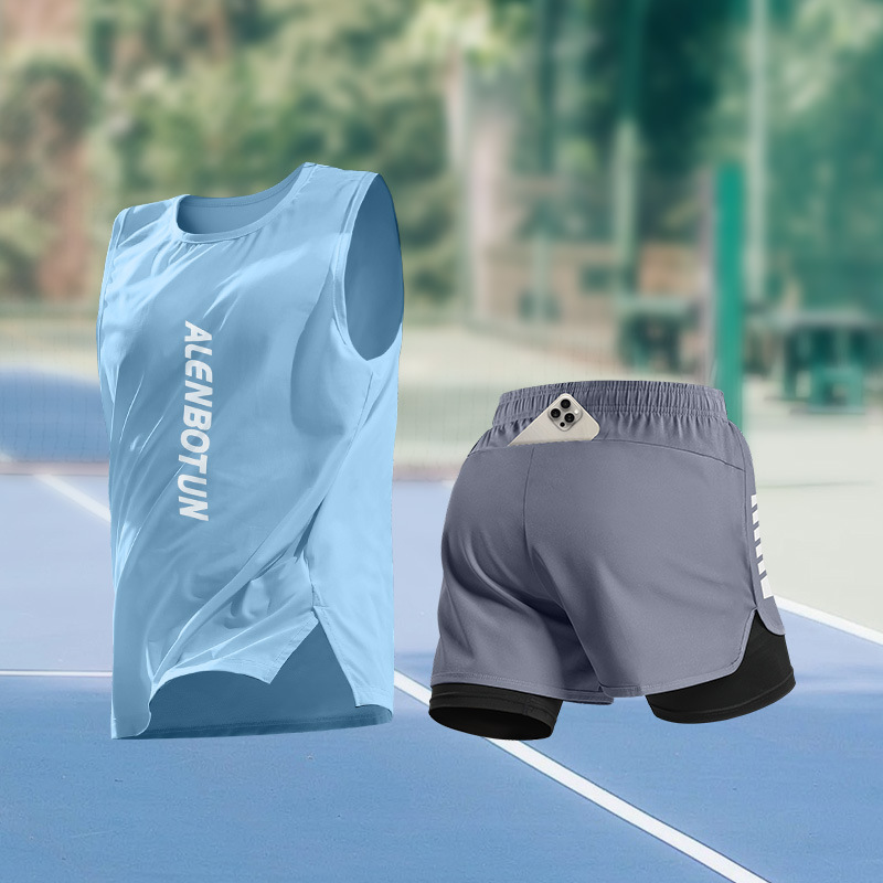 Men Running Sports Set Summer  - Fitness & Nutrition Lab Zapopan 评论和价格
