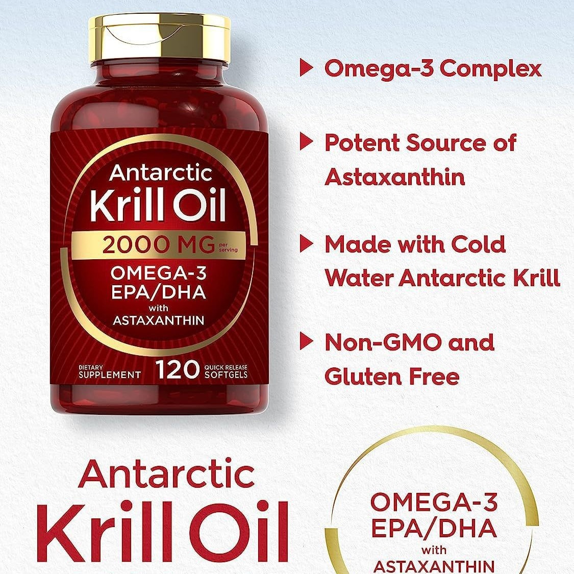 Krill oil soft capsules supple - The Nutrition Fitness 评论和价格