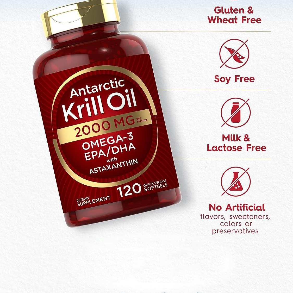 Krill oil soft capsules supple - The Nutrition Fitness 评论和价格