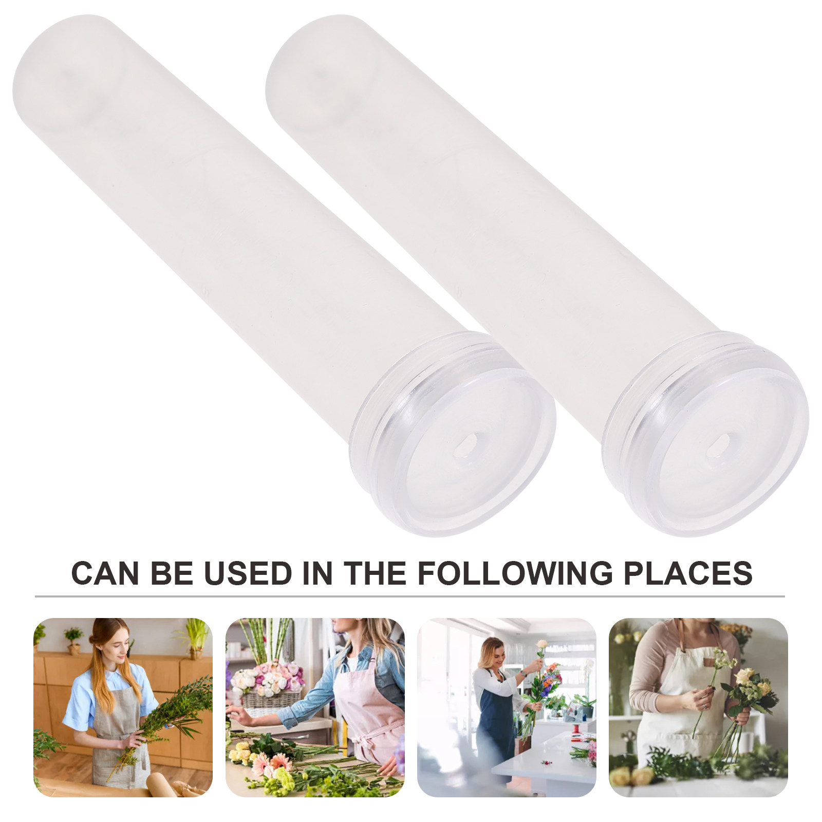 100Pcs Plastic Flower Water Tu - Nutrition & Fitness Class 评论和价格